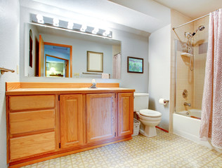 Simple bathroom interior