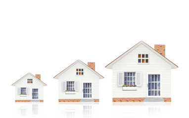 Mortgage concept by money house