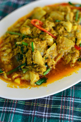 Frid Crab Meat in Curry
