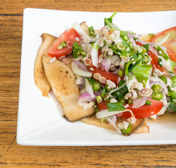 thai spicy mushroom salad