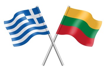 Flags : Greece and Lithuania