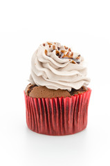 Cupcakes isolated on white background