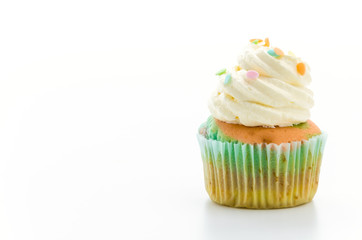 Cupcakes isolated on white background