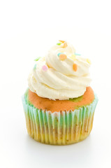 Cupcakes isolated on white background