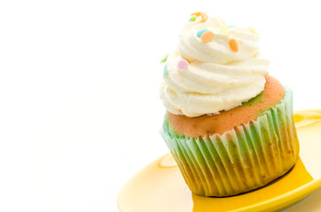 Cupcakes isolated on white background