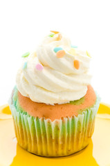 Cupcakes isolated on white background