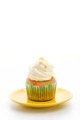 Cupcakes isolated on white background