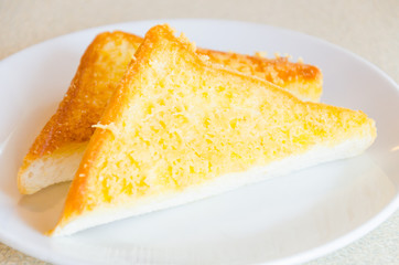 Bread baked butter