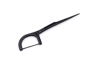 Dental floss isolated white background