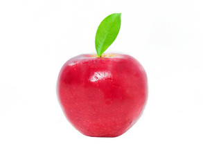 Fresh Red apple on white background