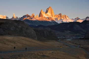 Peel and stick wall murals Cerro Torre Fitz Roy Mountain at sunrise, El Chalten, Patagonia, Argentina