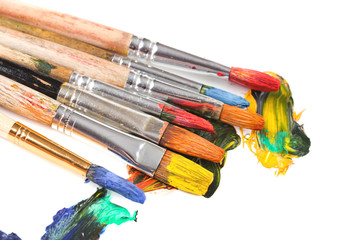 Obraz premium Paints and brushes