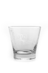 Empty glass isolated white background