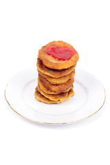 Pancakes with the jam