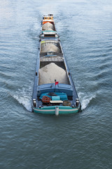 Barge on the Seine River, Melun, France © Diversity Studio