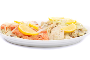 Fish with the lemon
