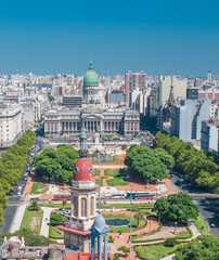 Panorama of Buenos Aires, Argentina - obrazy, fototapety, plakaty