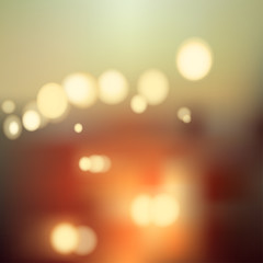 Beautiful blured vector background with bokeh effect