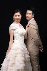 Asian bride and groom wedding