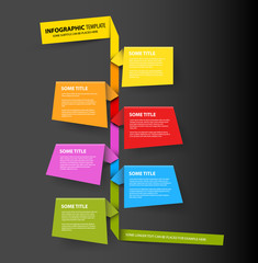 Dark Infographic timeline report template