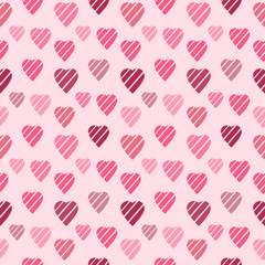Background with Pink Hearts