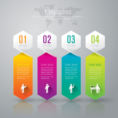 Infographics vector design template.