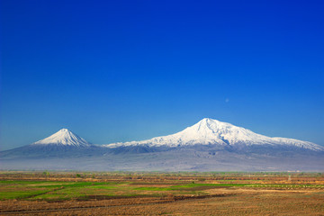 Mountain Ararat , Ararat valley , Armenia