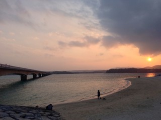 古字利の夕暮れ