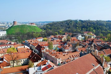 Fototapeta premium The Hill of Three Crosses in Vilnius