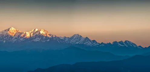 Poster Himalayan Mountains View from Mt. Shivapuri © 3532studio