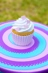 cupcake with cream