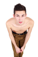 Naklejka premium Guy closeup