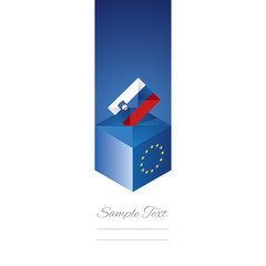 EU elections in Slovenia vector