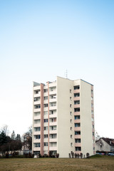 Hochhäuser in der Vorstadt