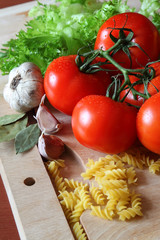 Pasta and vegetables