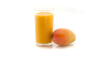 Mango juice and mango fruit