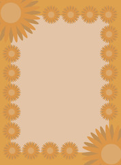 Obraz premium Frame with flowers