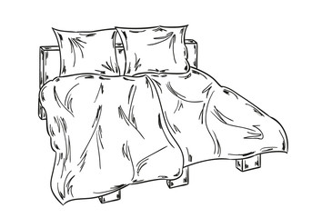 bed sketch