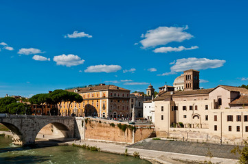 The Tiber Island in Rome