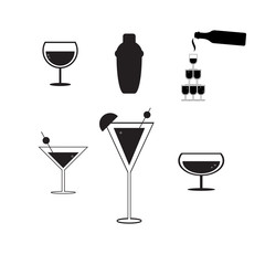cocktail party concept vector