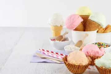 Rolgordijnen ice cream © rockvillephoto