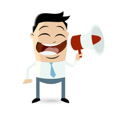 Fototapeta premium werbung marketing cartoon männchen