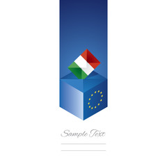 EU elections in Italy vector