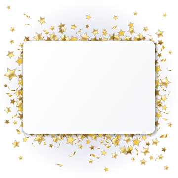 background with shiny gold stars