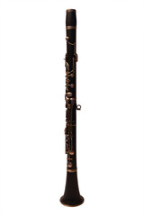 The image of a clarinet isolated