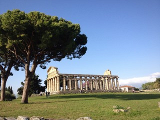 Fototapeta na wymiar i templi di Paestum