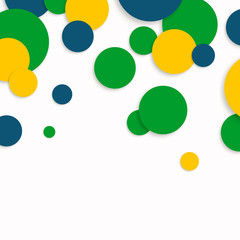 Vector Illustration of an Abstract Brazil Background