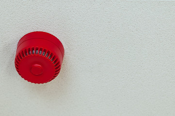  Smoke fire alarm sound alert domestic red round ceiling home house model old warning device danger...