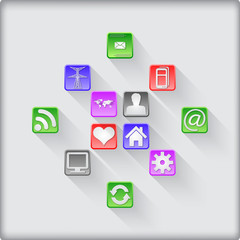 Modern  abstract info graphic template.