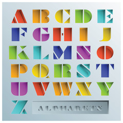 Colorful Hole Alphabets Font Style
